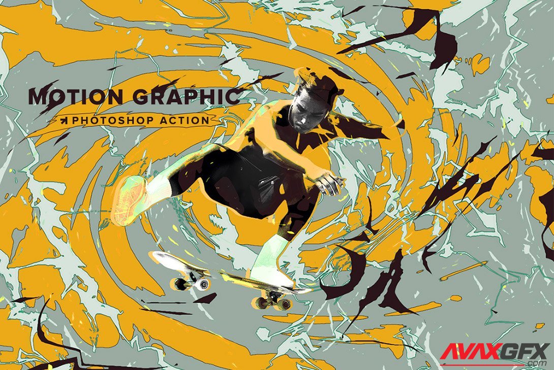 CreativeMarket - Motion Graphic Photoshop Action 6357439