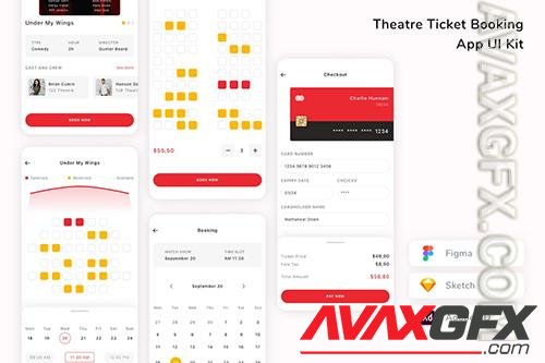Movie Ticket Booking App UI Kit GA62VGV