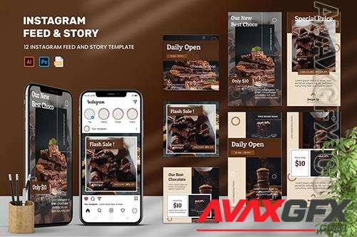 Chocolate - Instagram Feeds & Stories Pack S37JM2V