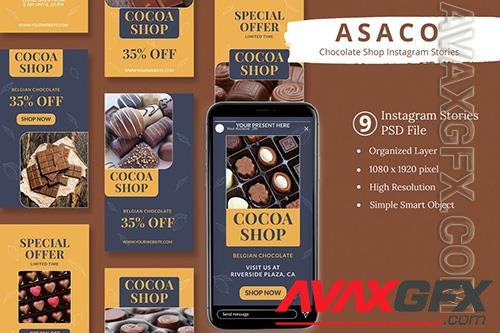 Asaco - Chocolate Shop Instagram Stories AMZL263