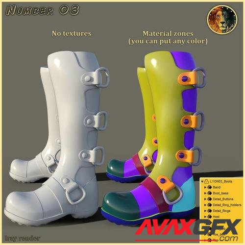 Lyones Number 03 boots for G8M