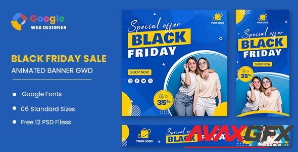 CodeCanyon - Black Friday Sale Fashion HTML5 Banner Ads GWD v1.0 - 33747777