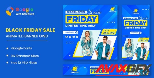 CodeCanyon - Black Friday Fashion Sale HTML5 Banner Ads GWD v1.0 - 33747790