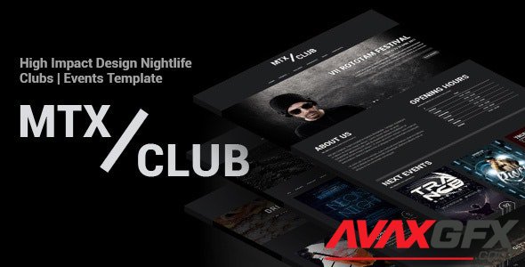 ThemeForest - MTX Club v1.0 - Nightlife And Bars Template (Update: 27 June 21) - 16467092