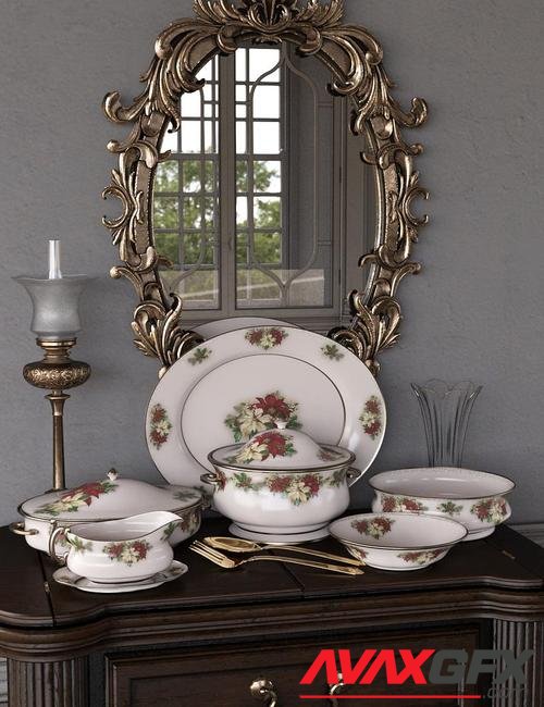 Patterns Vintage China 2 Iray