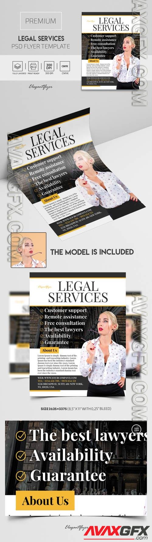 Legal Services Premium PSD Flyer Template