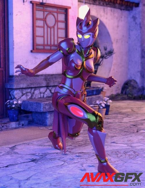 ZhuQue - The Red Phoenix Outfit for Genesis 8 Female(s)