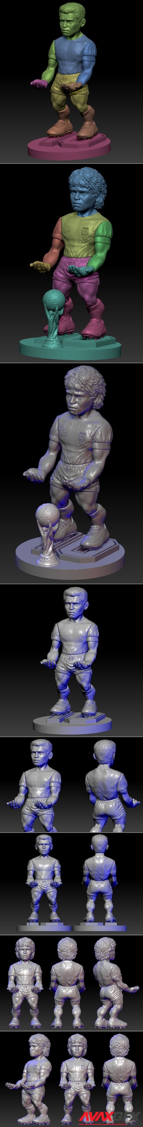 Maradona Soporte Joystick – 3D Printable STL