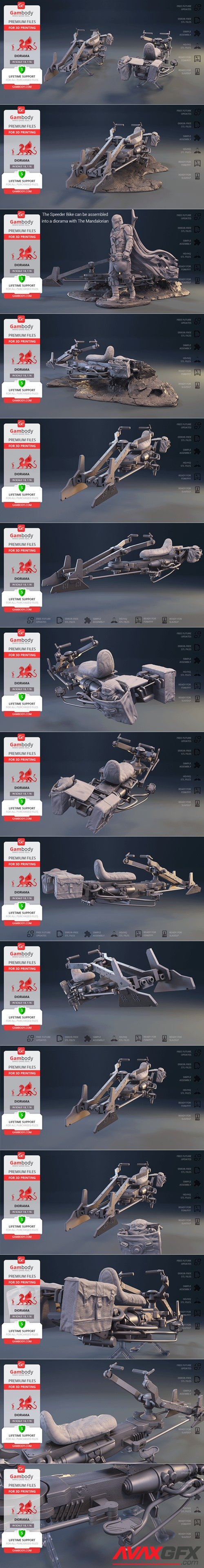 Speeder Bike – 3D Printable STL