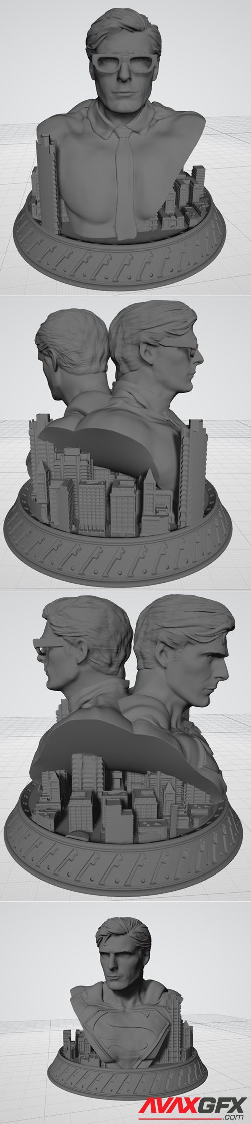 SuperMan Clark Kent – 3D Printable STL