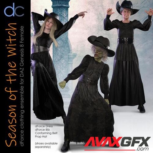 DC-Season Of The Witch for DAZ G8 Female