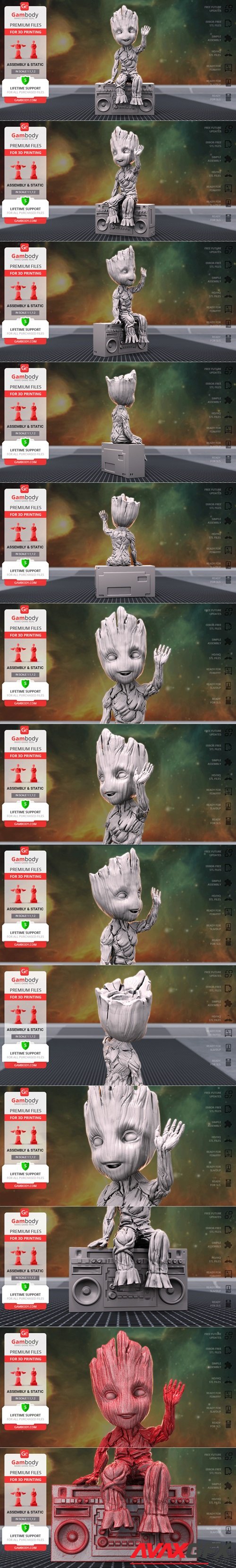 Hello! Groot – 3D Printable STL