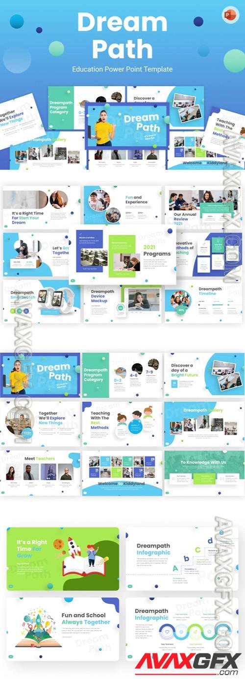 Dreampath Education PowerPoint Template 488H2UH