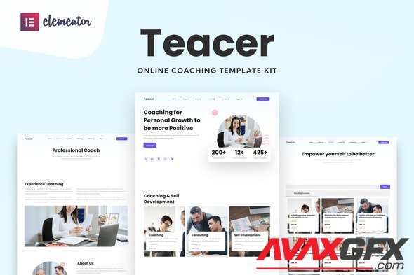 ThemeForest - Teacer v1.0.0 - Online Coaching Elementor Template Kit - 33678900