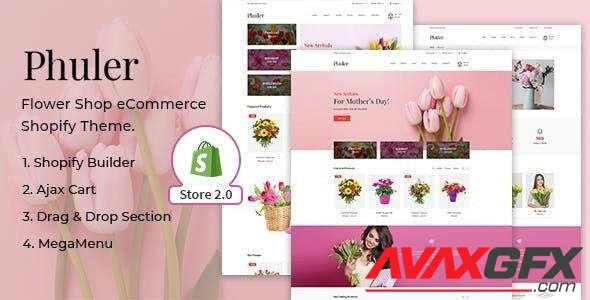 ThemeForest - Phuler v3.0.6 - Flower Shop Shopify Theme - 22441395