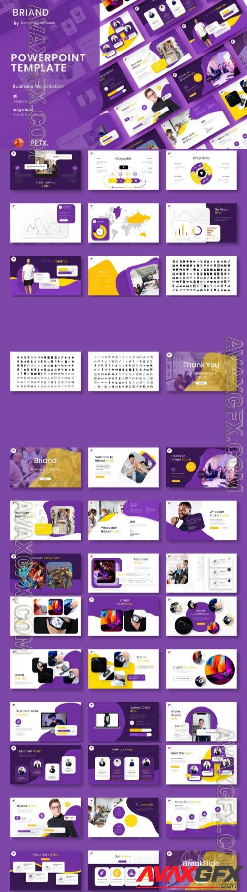 Briand - Business Powerpoint, Keynote and Google Slides Template