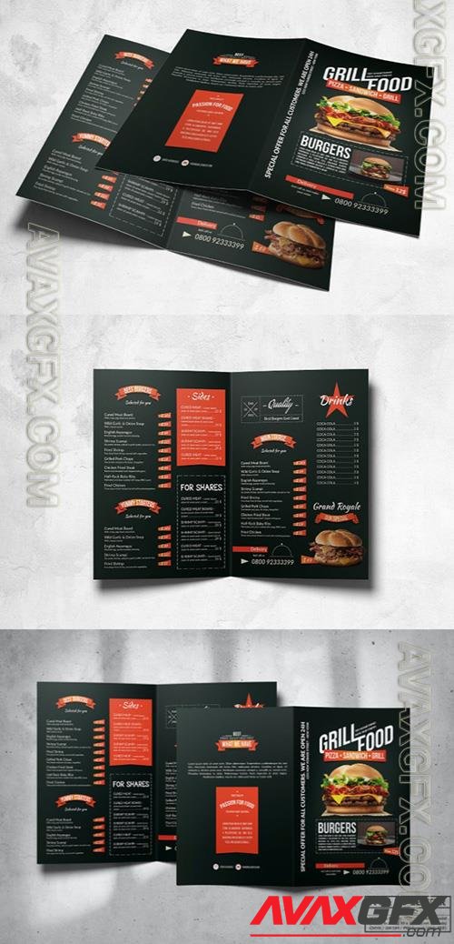 BBQ Food Menu Design A4 & US Letter DQ96H3K