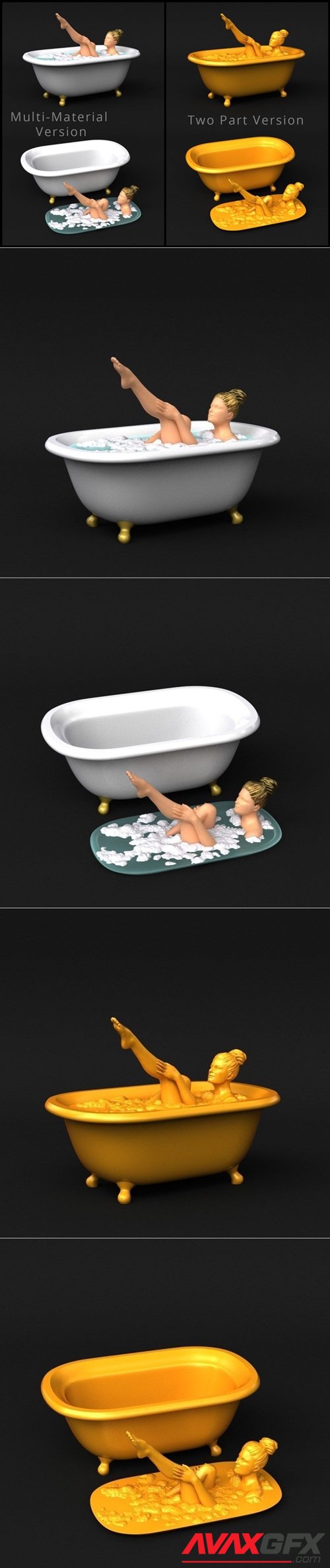 Bath Tub Soap dish – 3D Printable STL