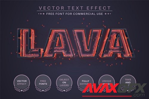 Lava - Editable Text Effect - 6485654