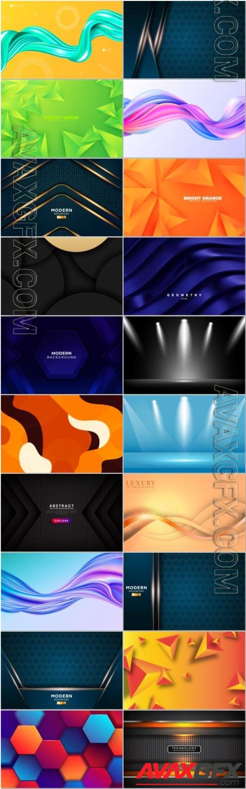 Set abstract vector background
