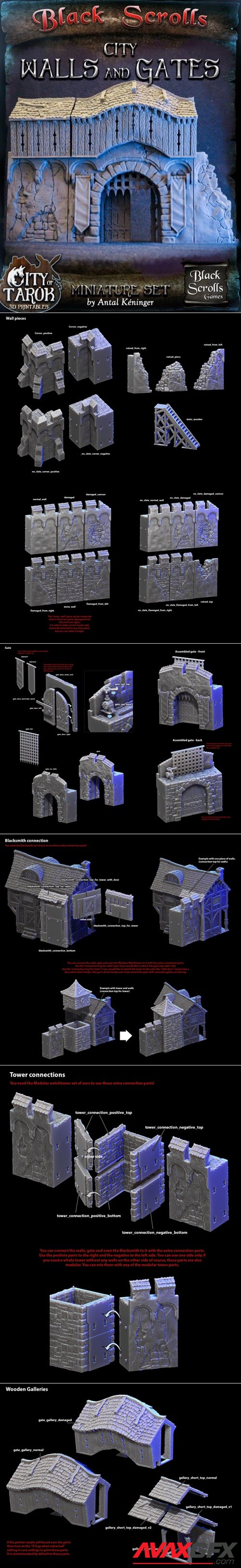 City walls – 3D Printable STL