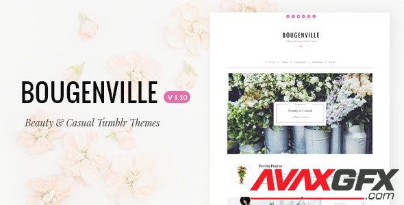 ThemeForest - Bougenville v1.10 - Beautiful & Casual Tumblr Theme - 10950894