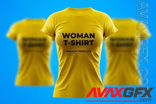 Women Sport T-Shirt Mockup Template 4PPYFA7