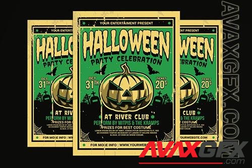 Halloween Party Flyer Retro YABNSQH