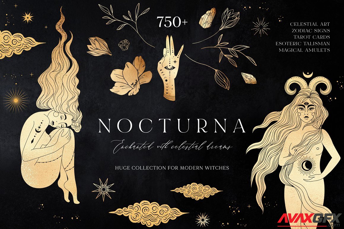 CreativeMarket - NOCTURNA Hidden Secrets Collection 4513552