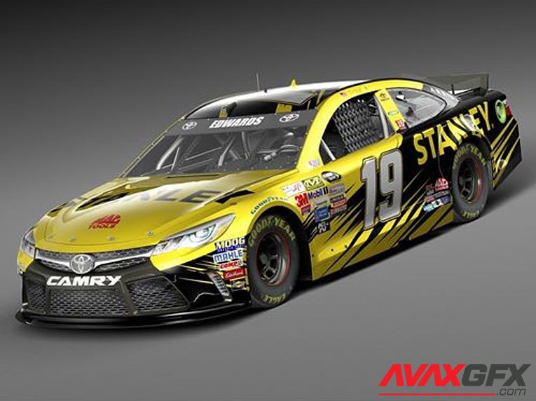 Toyota Camry Stanley 2015 Nascar LowPoly