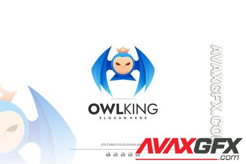 Owl king gradient logo