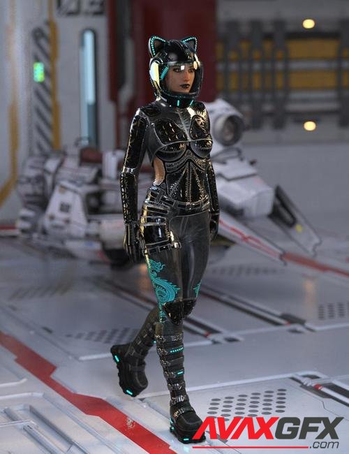 Space Racer Outfit for Genesis 8 Female(s)