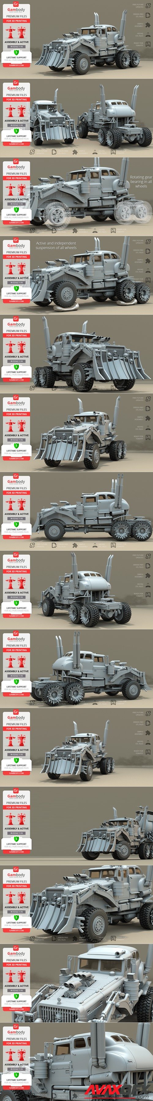 War Rig Truck – 3D Printable STL