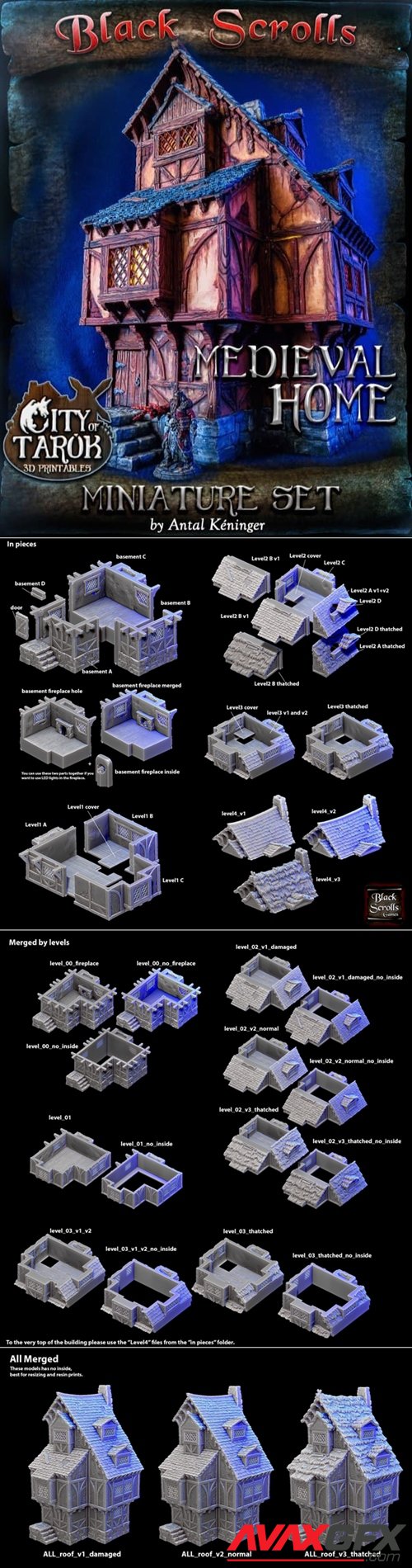 Tall House – 3D Printable STL