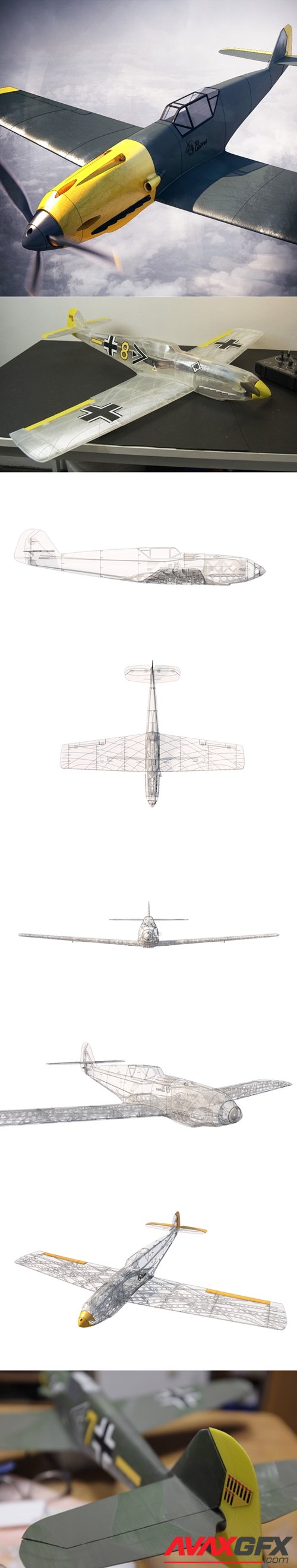 Messerschmitt Bf 109T (Tony) – 3D Printable STL