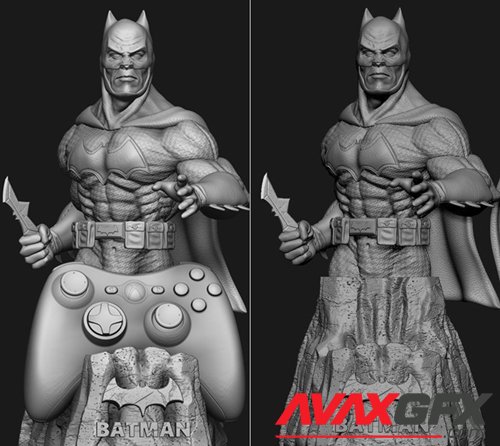 Batman joystick holder – 3D Printable STL