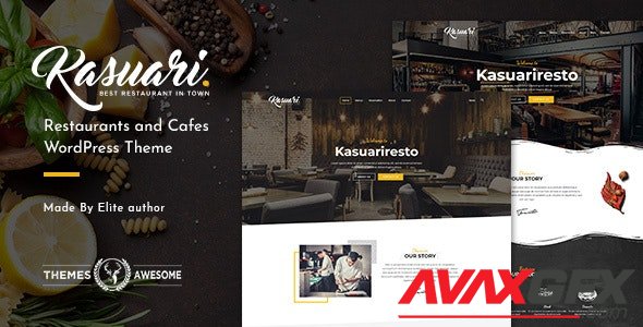ThemeForest - Kasuari v1.7 - Restaurants and Cafes WordPress Theme - 21158182
