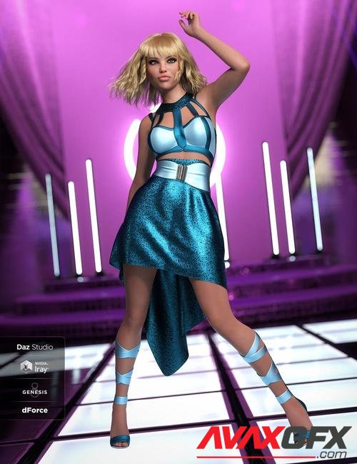 dForce Strappy High Low Outfit Textures