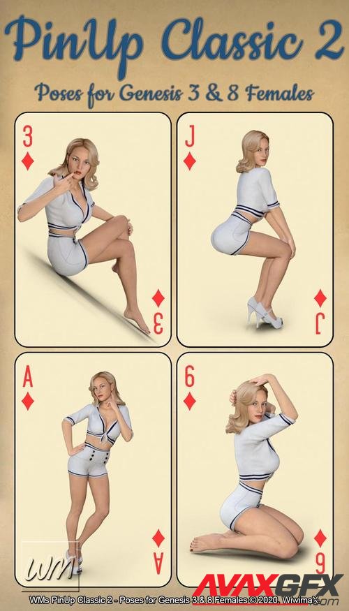 WMs PinUp Classic 2 - Poses for Genesis 3 and 8 Females