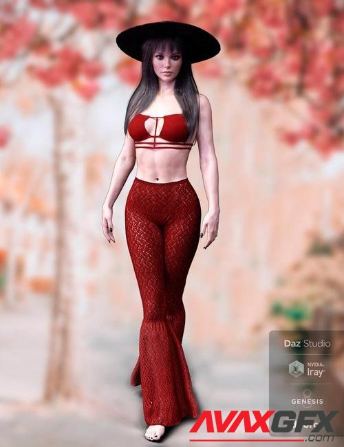 dForce X-Fashion Boho Chic Outfit 05 for Genesis 8 Female(s)