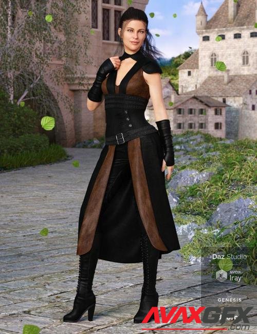 dForce Greenborough Adventure Outfit for Genesis 8 Female(s)