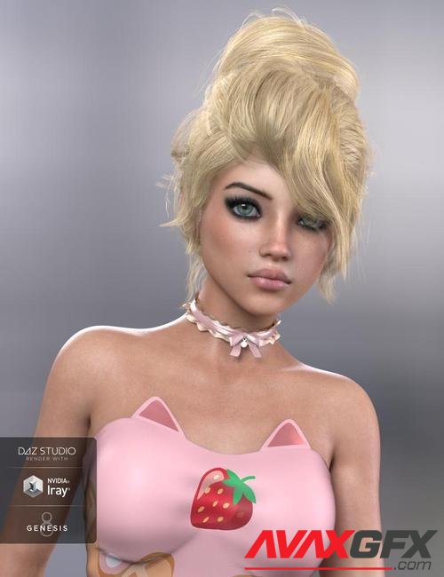 Pina Hair for Genesis 3 and 8 Female(s)