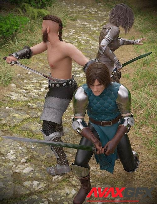 Fantasy Weapons and Poses for Genesis 8