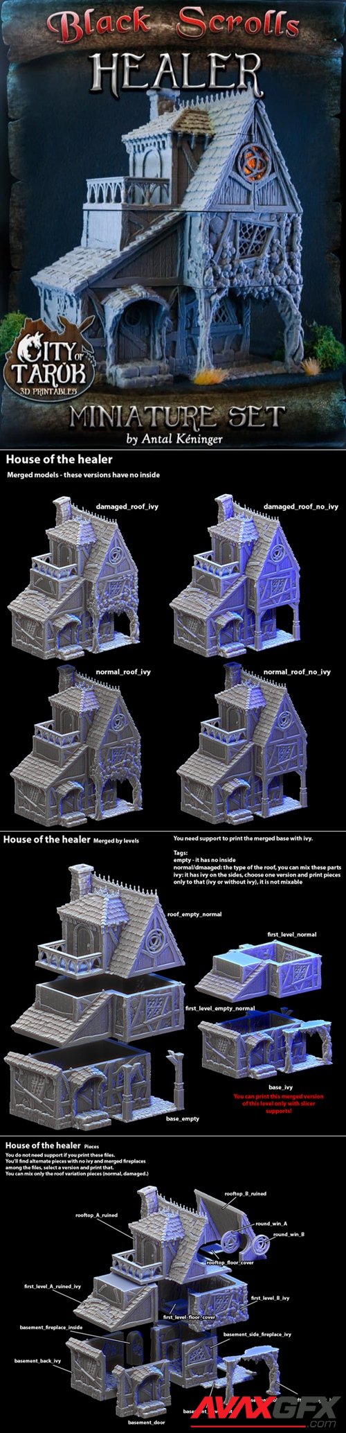 Healers House – 3D Printable STL
