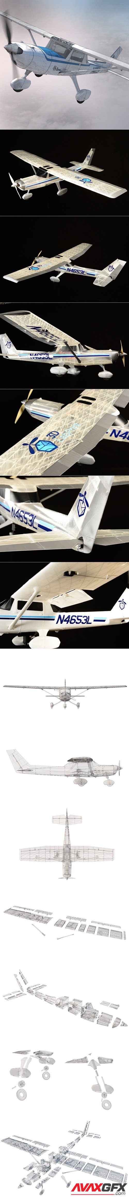 Cessna 152 based trainer/sport plane – 3D Printable STL