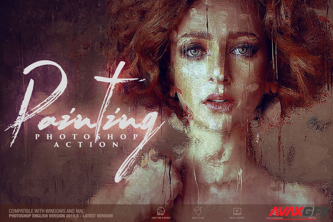 CreativeMarket - Painting Photoshop Action 6399858