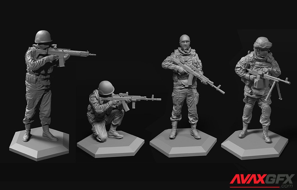 Army 52 120mm 3D Printable STL