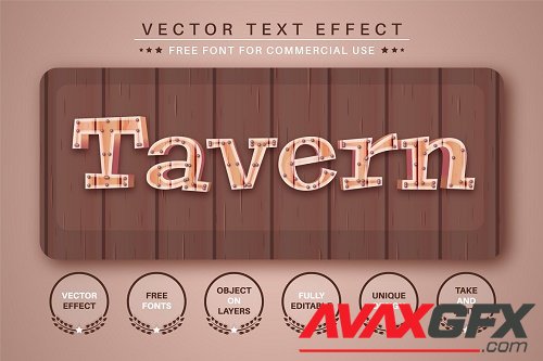 Tavern - Editable Text Effect - 6493979