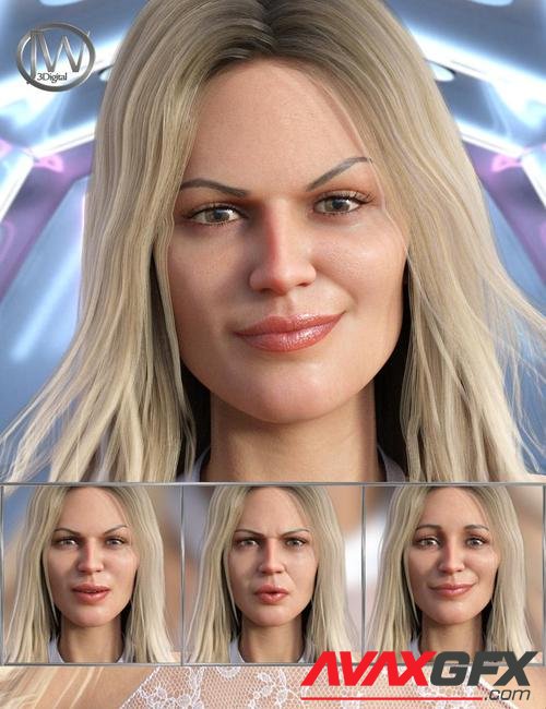 Supermodel - Expressions for Genesis 8 Female and Leisa 8