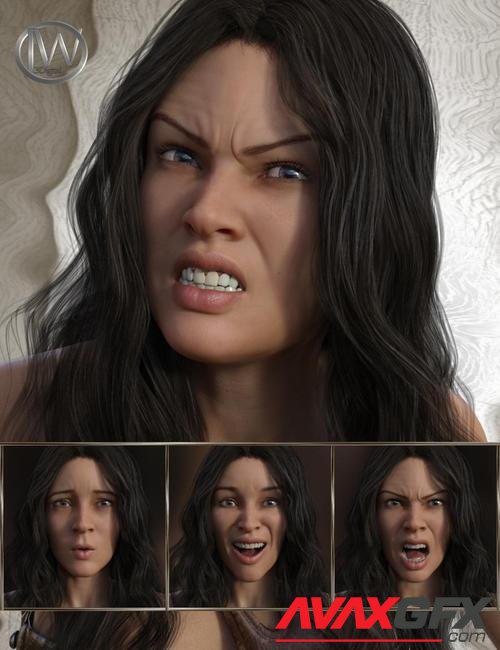 Beautiful Warrior - Expressions for Genesis 8 Female and Gia 8